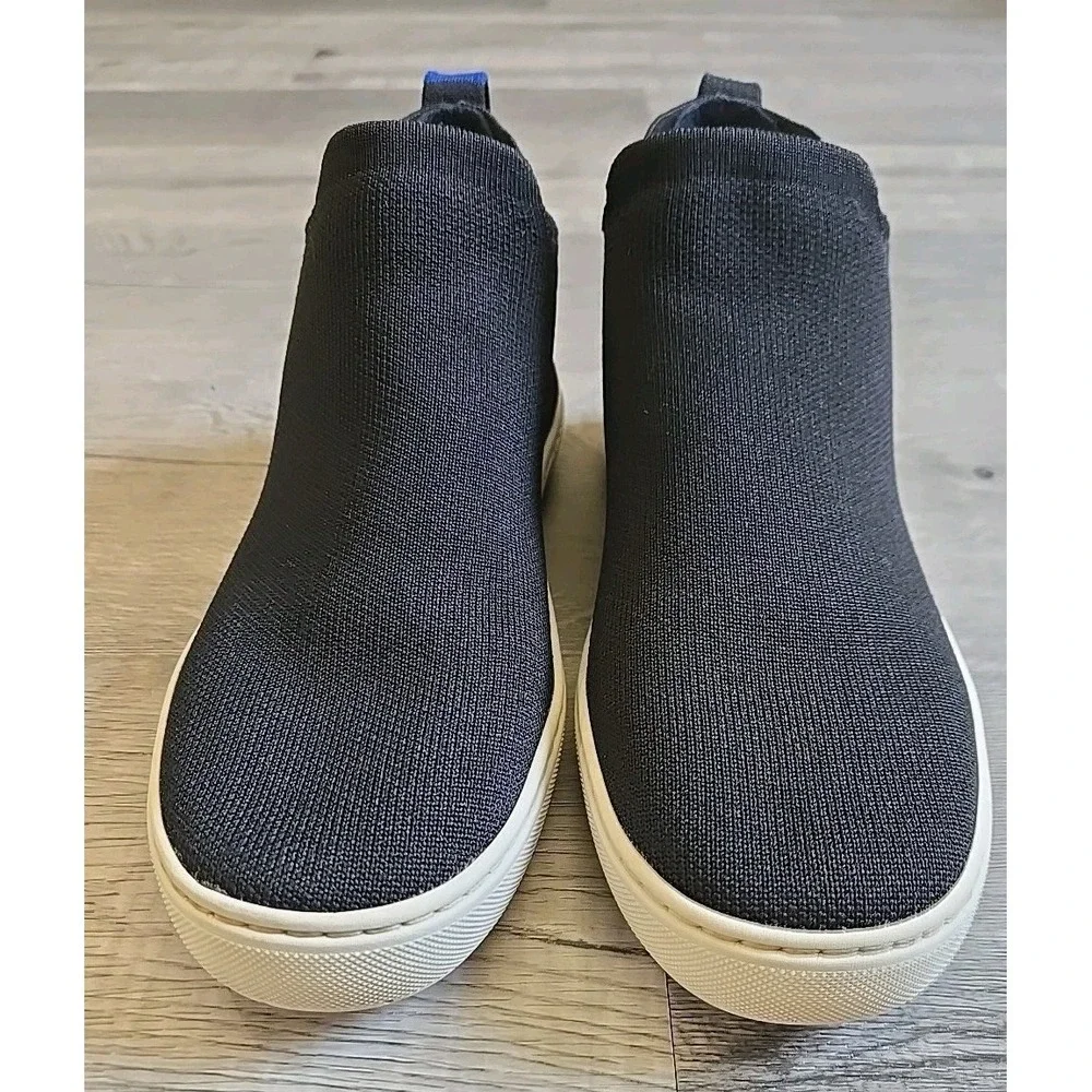 Rothy's Black Ankle The Chelsea High Top Slip On‎ Sneaker Women's Size 8.5